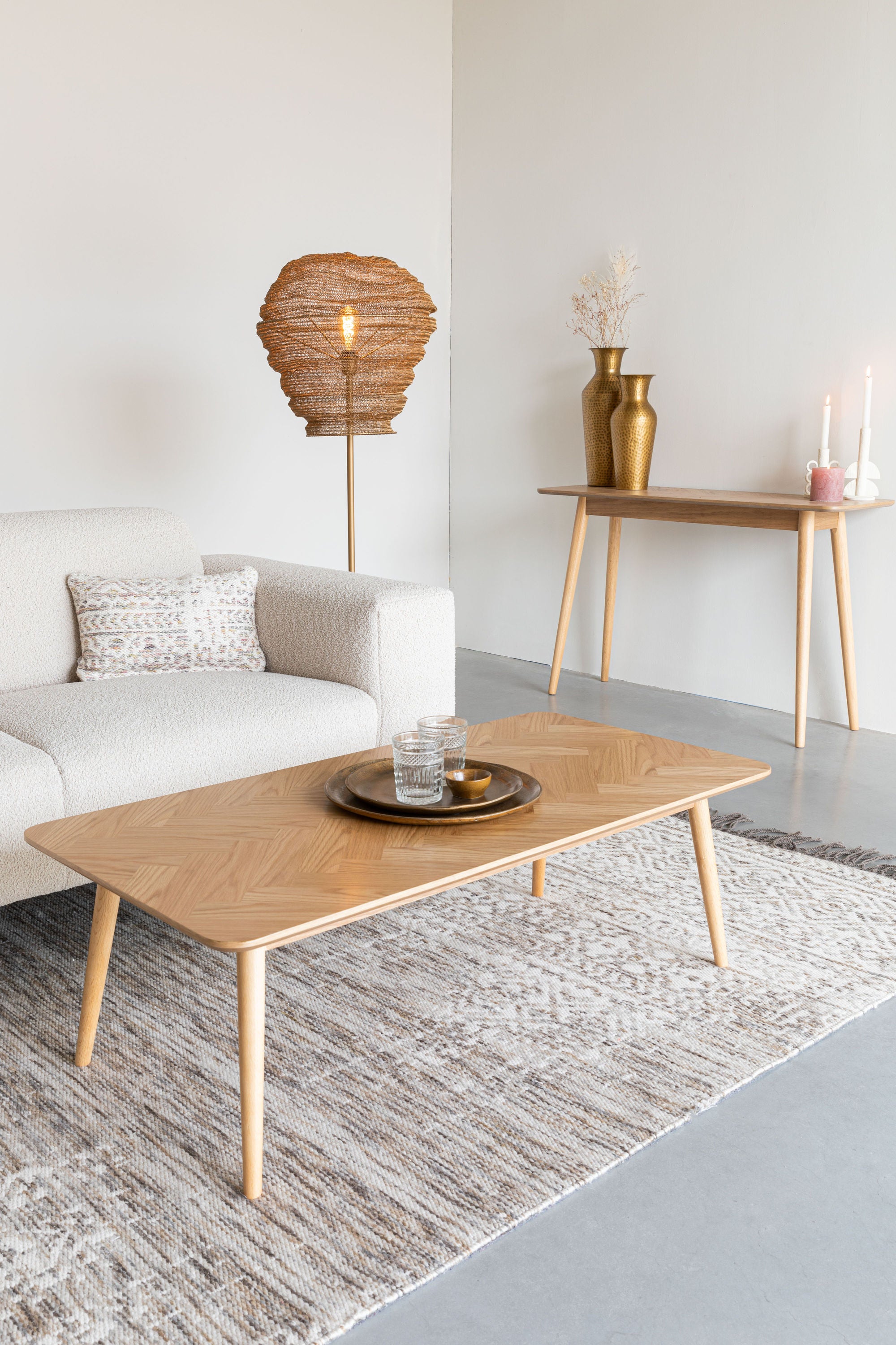 Fabio Natural Wood Coffee Table